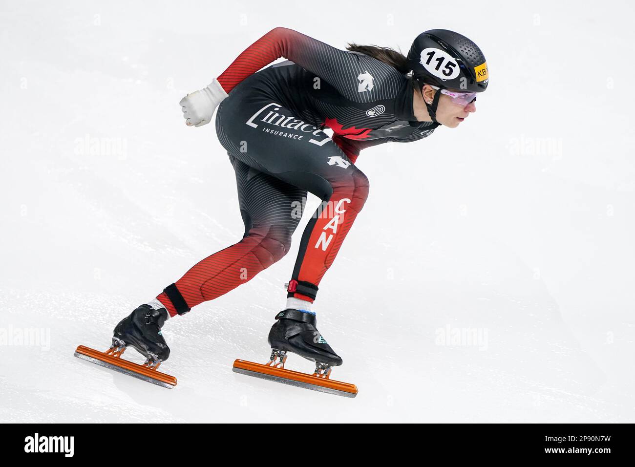 SEOUL, KOREA MARCH 10 Rikki Doak of Canada competing on the Women's