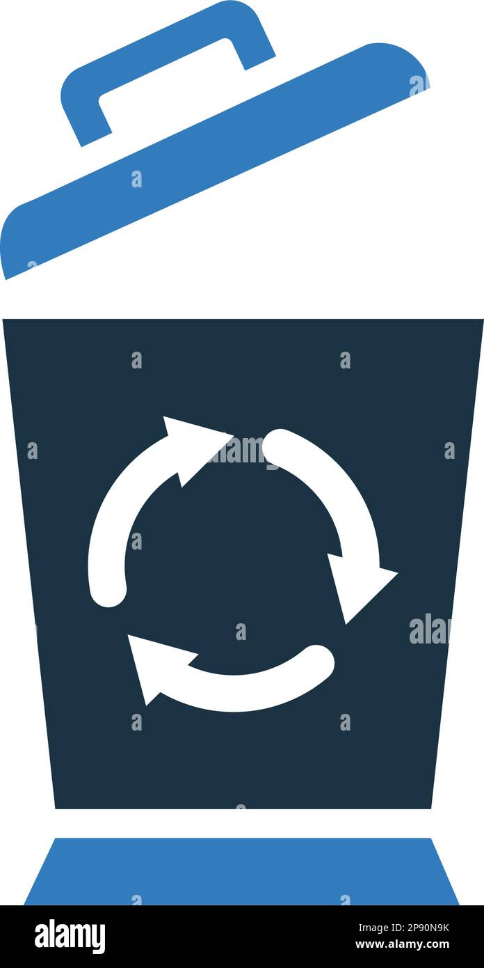 Recycle bin icon. Perfect use for print media, web, stock images