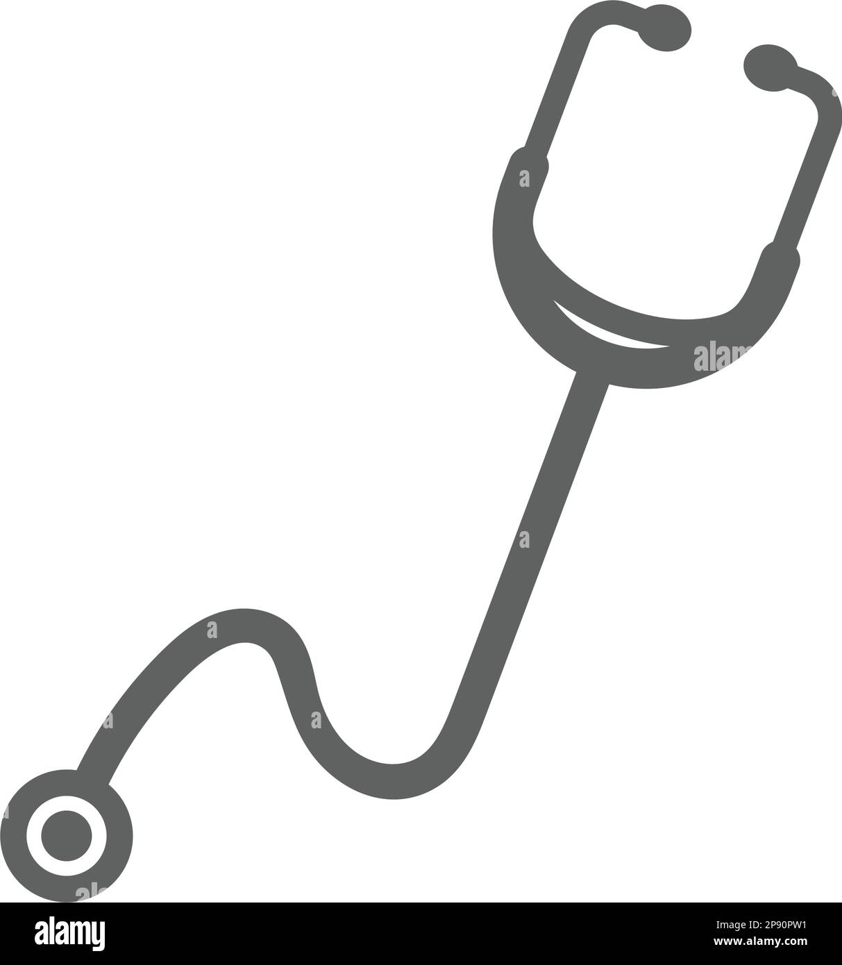 Stethoscope icon / Diagnosis, healthcare, vector graphics for various ...