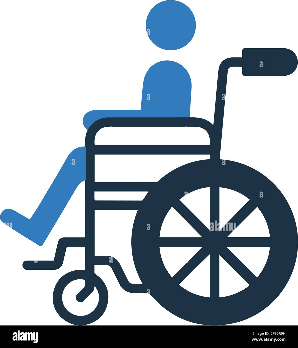Disabled, wheelchair icon, vector graphics for various use Stock Vector