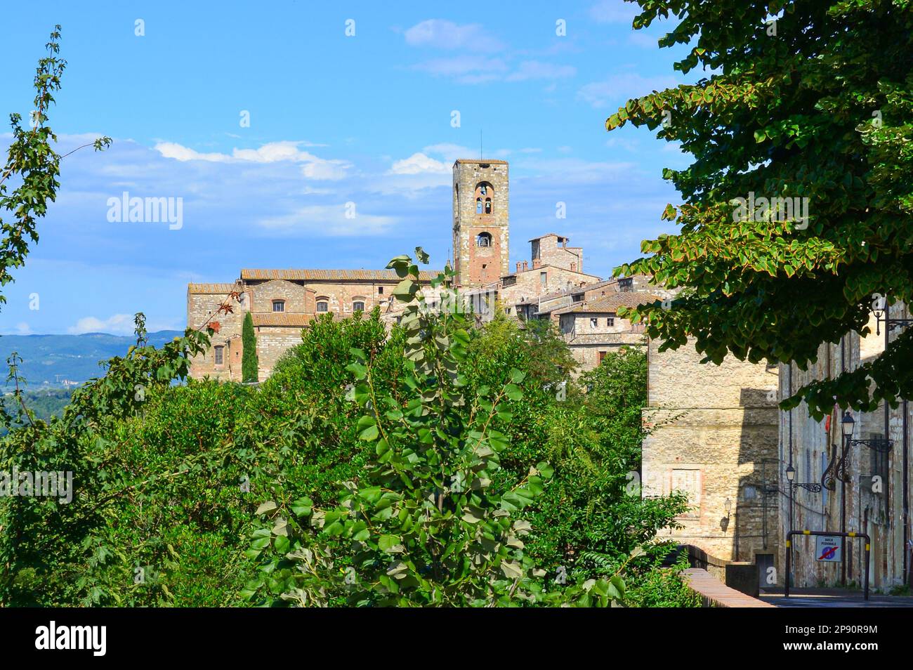 Colle di Val d'Elsa (Siena, Italy) - This suggestive medieval town in Tuscany region is renowned for the production of crystal glassware and art Stock Photo