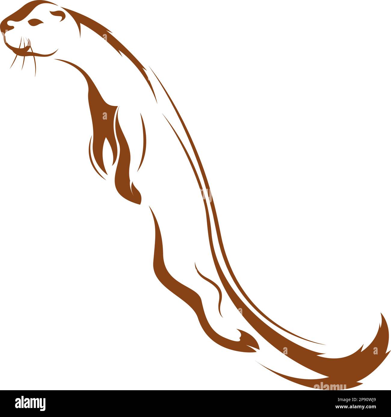 Otter icon logo design illustration Stock Vector Image & Art - Alamy
