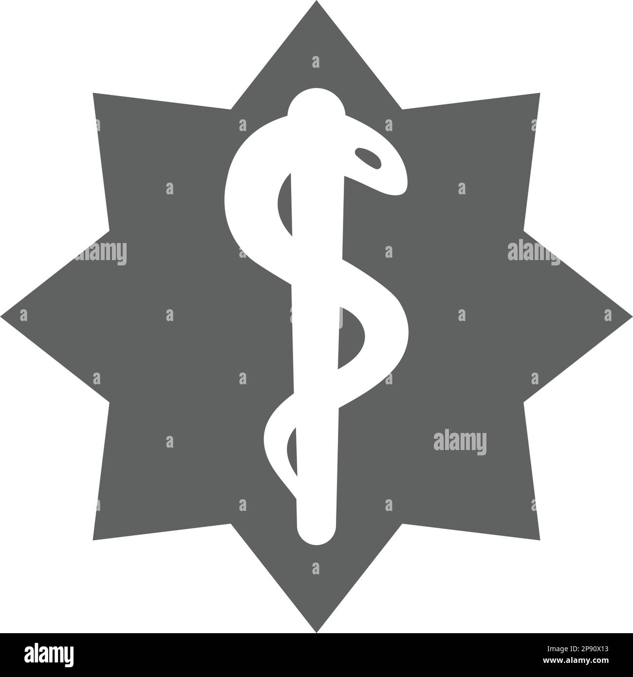 Star Of Life icon, vector graphics for various use Stock Vector Image