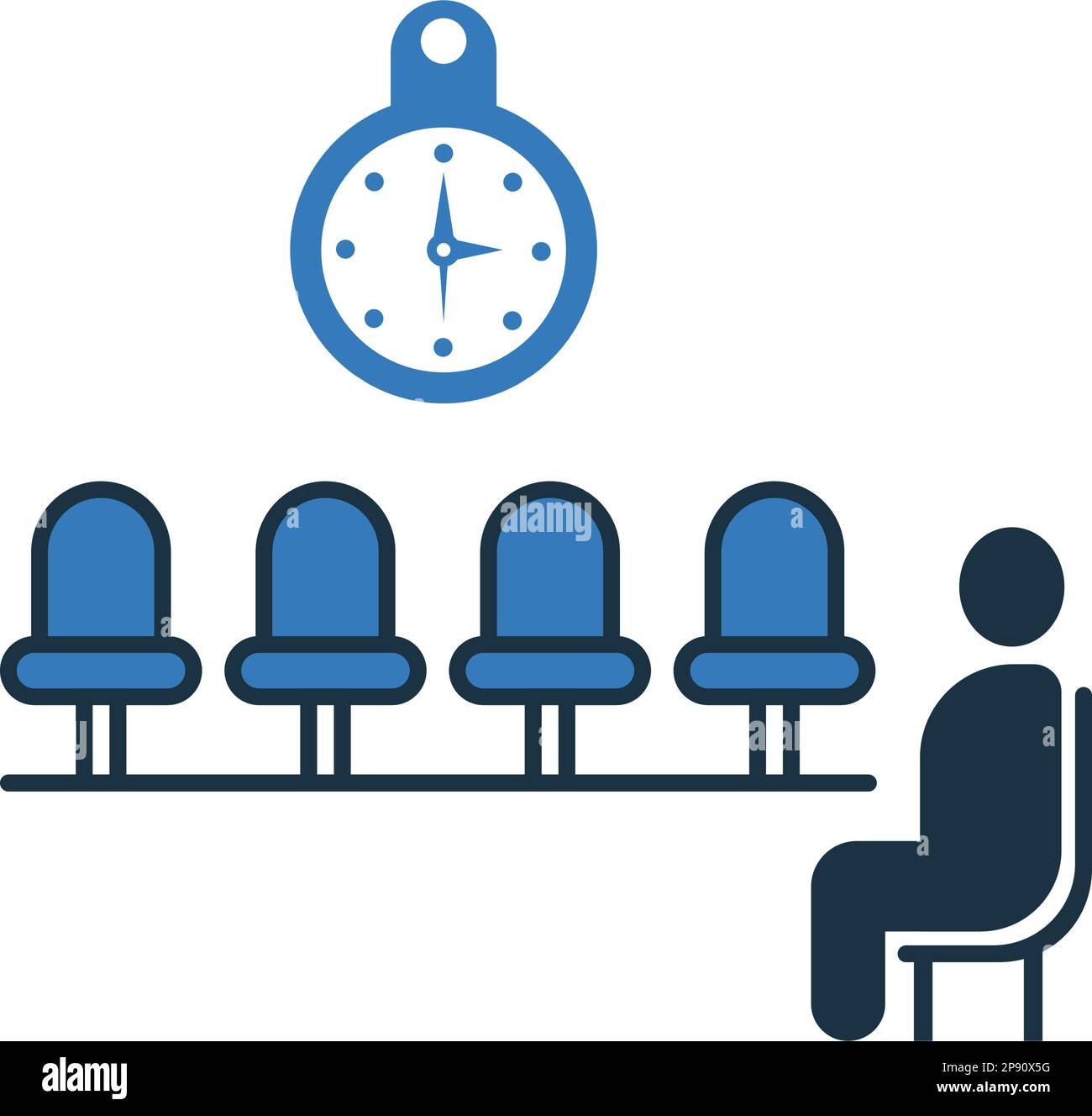 Waiting room icon / vector graphics. Beautiful design and fully editable vector for commercial, print media, web or any type of design projects. Stock Vector