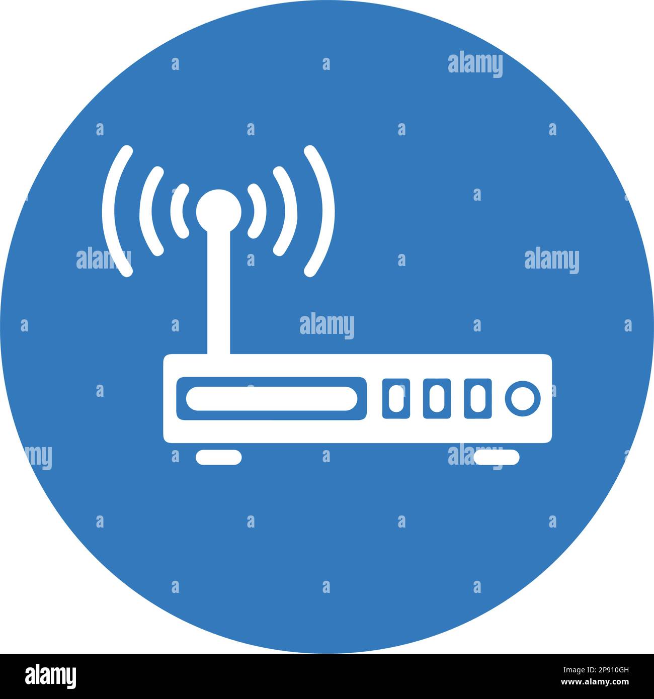 Internet, WiFi router icon, vector graphics for various use. Stock Vector