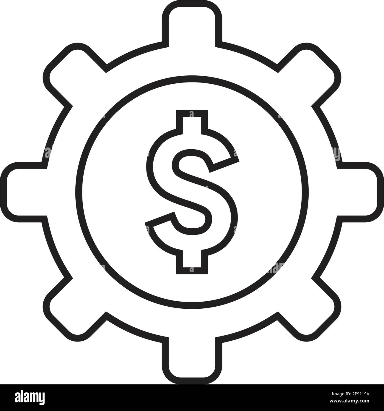 Money management icon. Editable Vector EPS. Meticulously design and