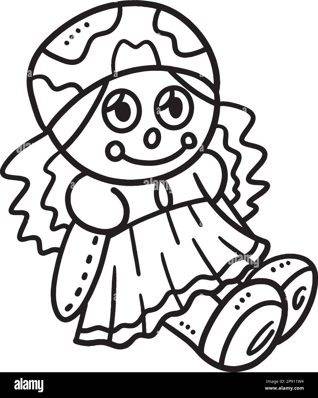 doll-clipart-black-and-white