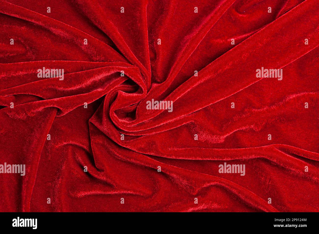 Red velour velvet texture waves hi-res stock photography and images - Alamy