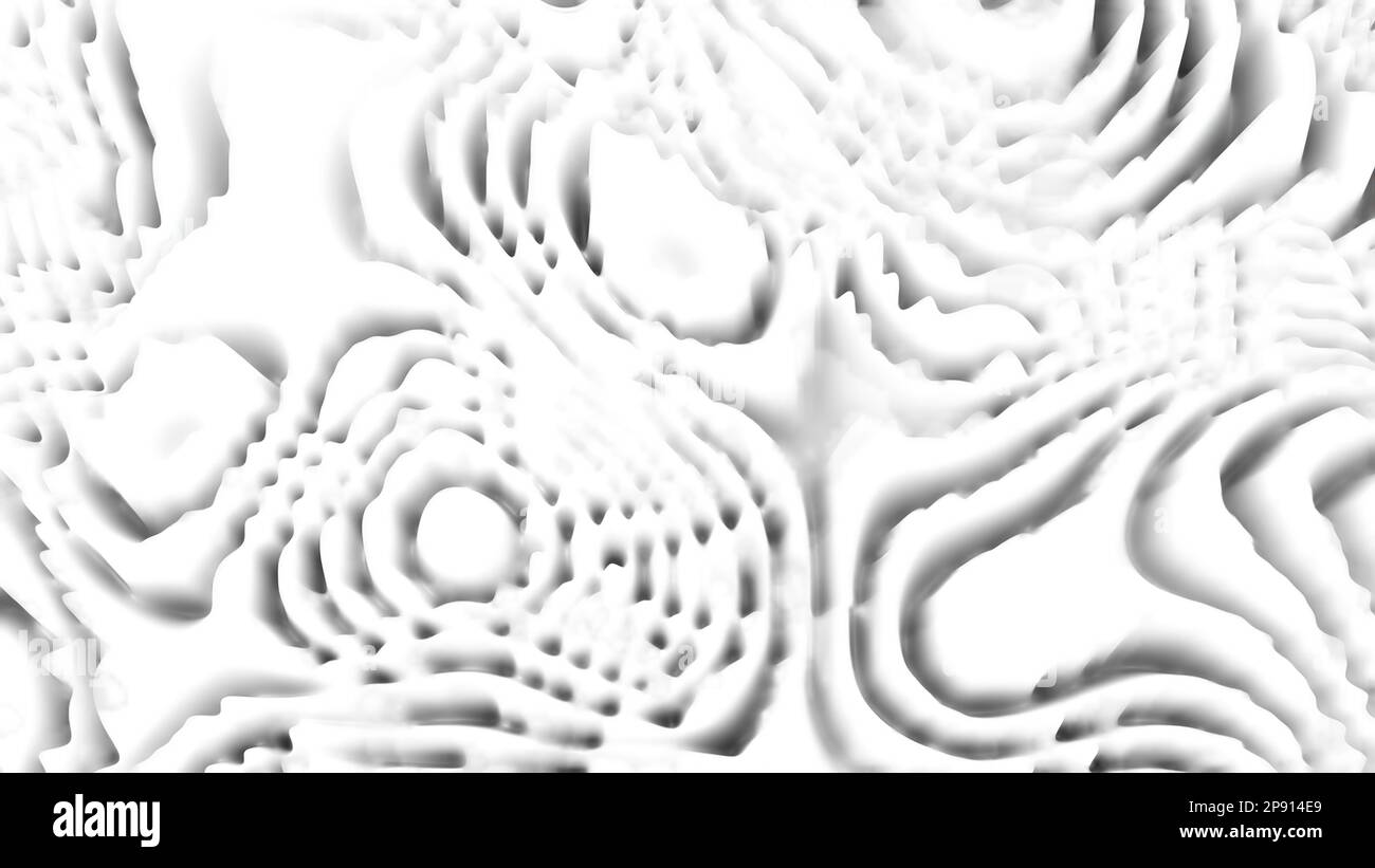White waves. Computer generated 3d render Stock Photo - Alamy