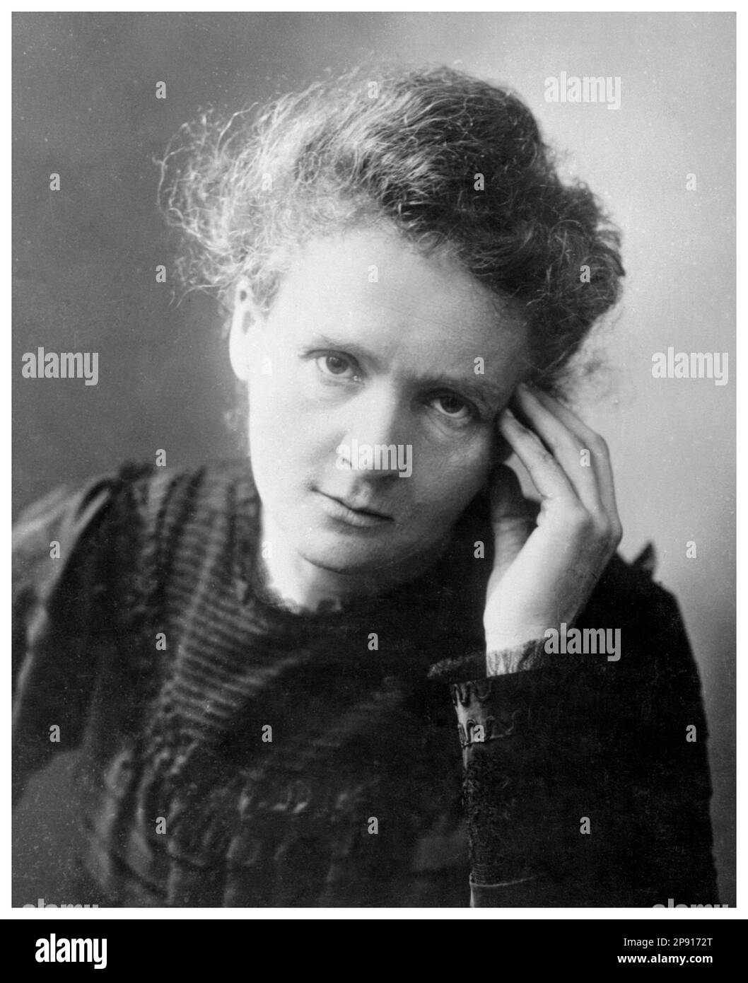 Marie Curie (1867-1934), portrait photograph, before 1934 Stock Photo