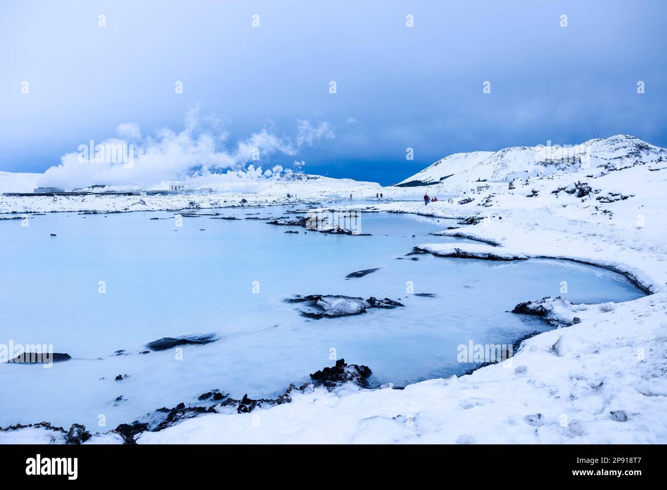 Landscape around Iceland's famous Blue Lagoon and near the Svartsengi 