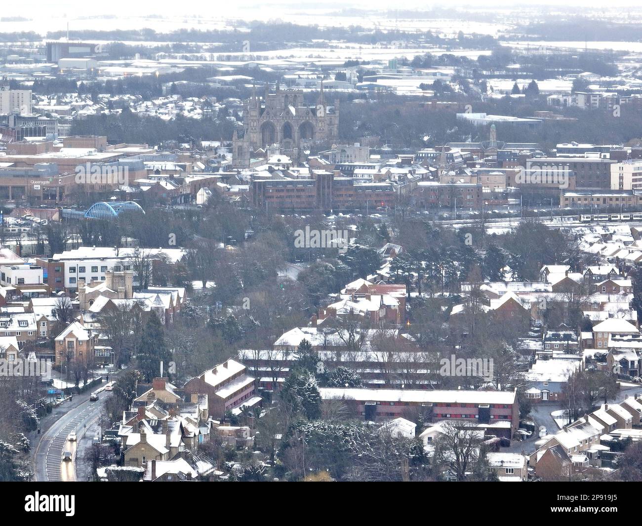 Peterborough, UK. 09th Mar, 2023. Peterborough Cathedral seen in the