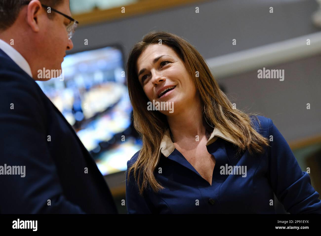 Brussels, Belgium. 10th Mar, 2023. Judit VARGA, Minister arrives for a Justice and Home Affairs Council at the EU headquarters in Brussels, Belgium on March 10, 2023. Credit: ALEXANDROS MICHAILIDIS/Alamy Live News Stock Photo