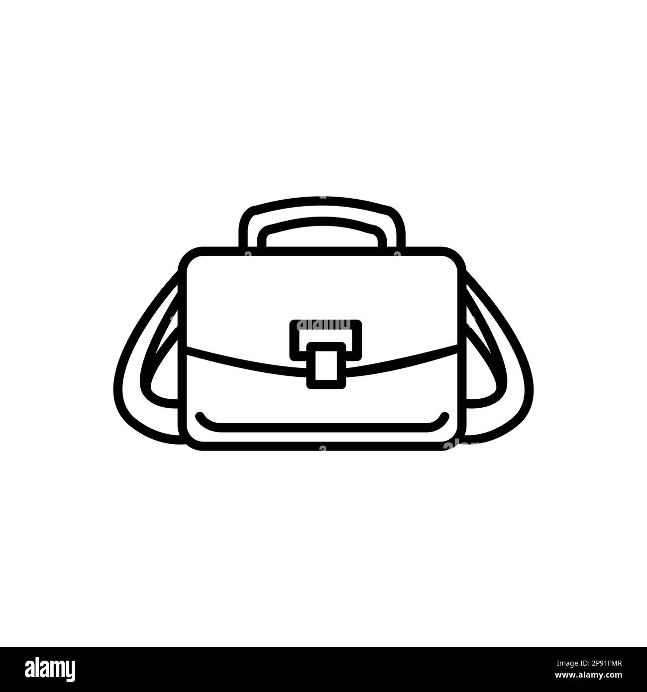 Outline camera bag vector icon. Camera bag illustration for web, mobile apps, design. Camera bag vector symbol. Stock Vector