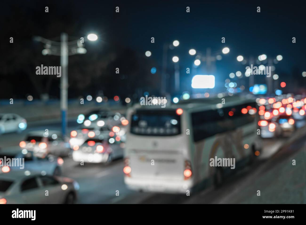 Traffic jam dusk soft focus hi-res stock photography and images - Alamy
