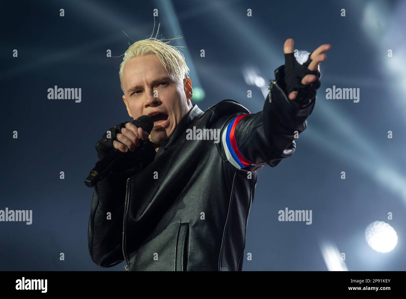 'Moscow. Singer SHAMAN (Yaroslav Dronov) performs at a solo concert at