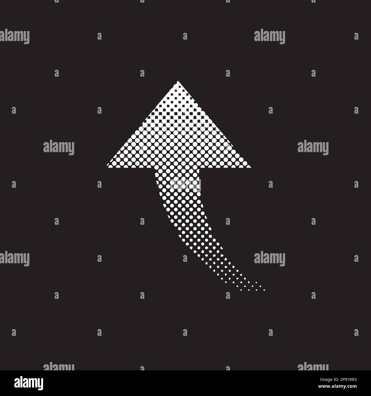Set of Abstract Colorful Arrow, Fly, Forward logo. Dots, Dotted ...