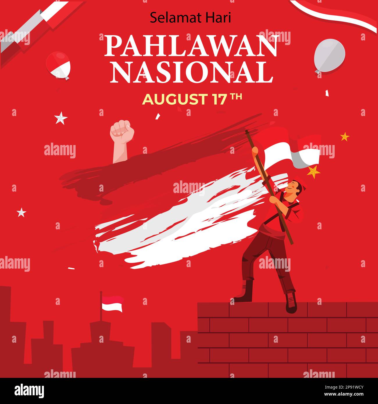 Selamat hari pahlawan nasional. Indonesian National Heroes day template ...