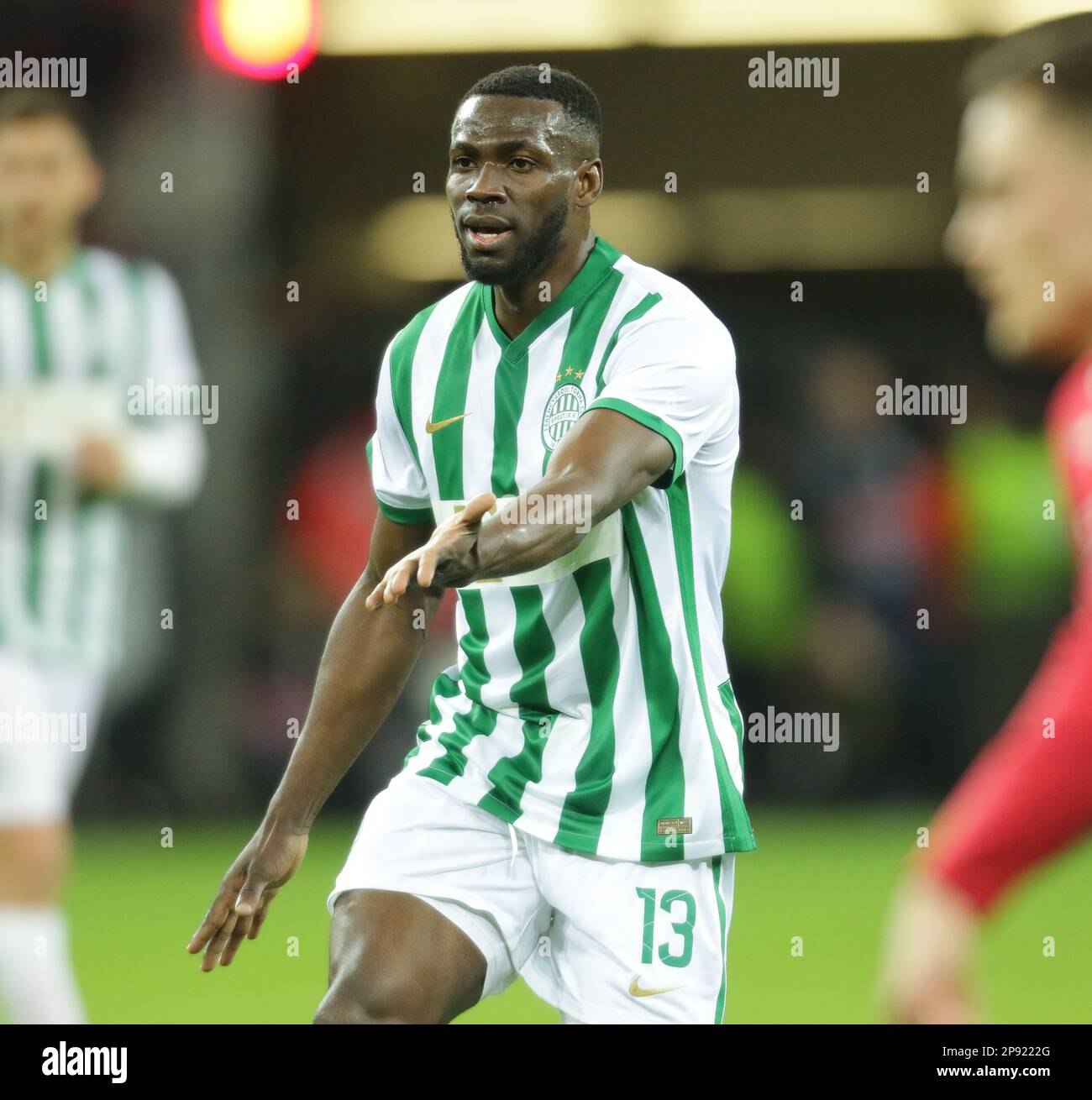 Anderson Esiti of Ferencvarosi TC prior to the UEFA Europa League