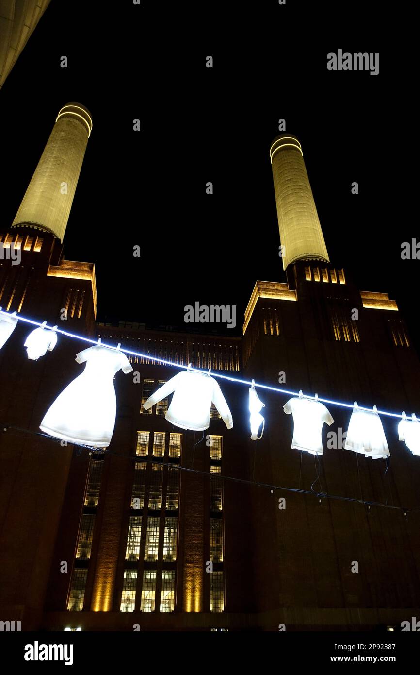 Light Festival, Battersea Power Station , London, UK Stock Photo Alamy