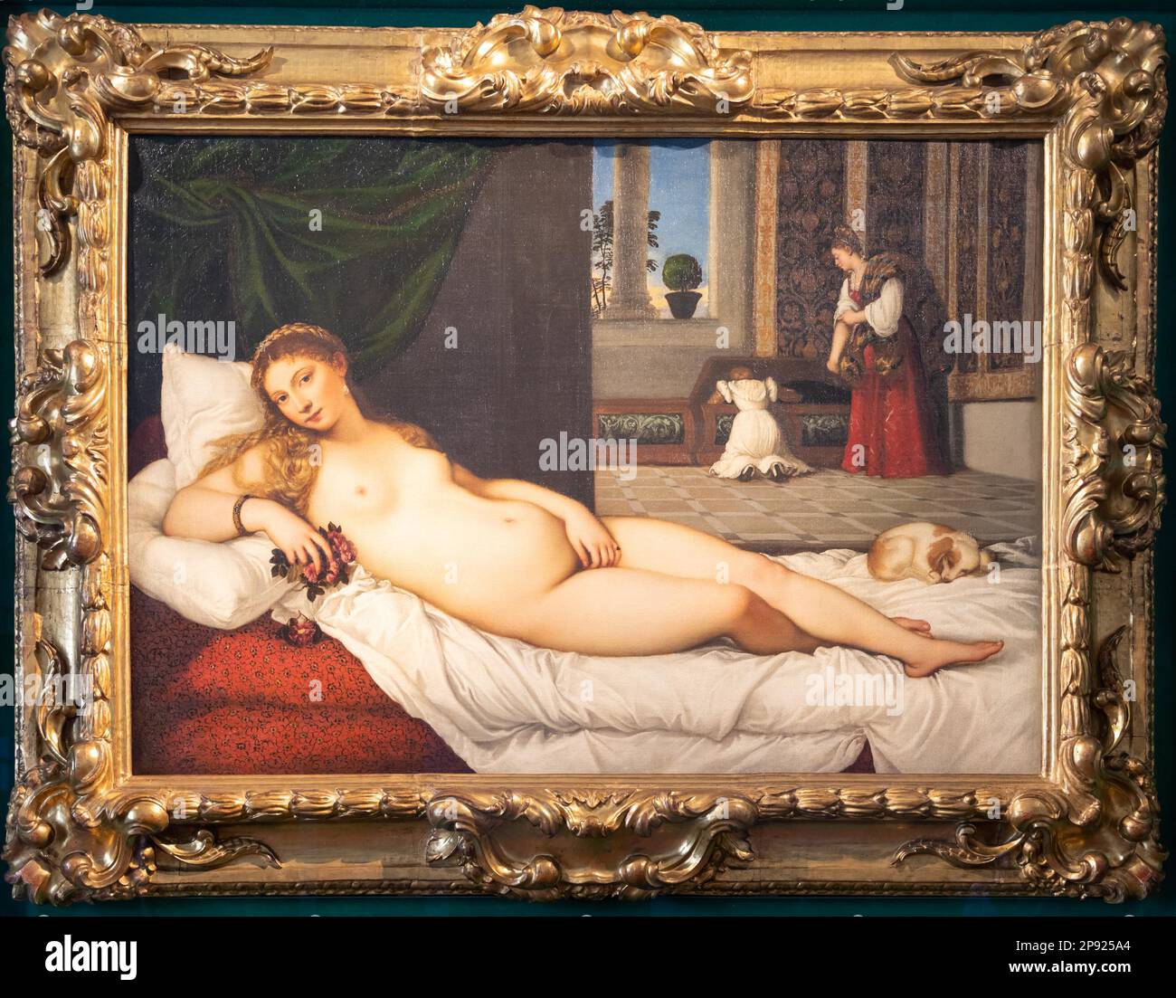 Florence, Italy - Circa March 2022: Venus of Urbino, Titian, 1538. Female beauty in art Stock Photo
