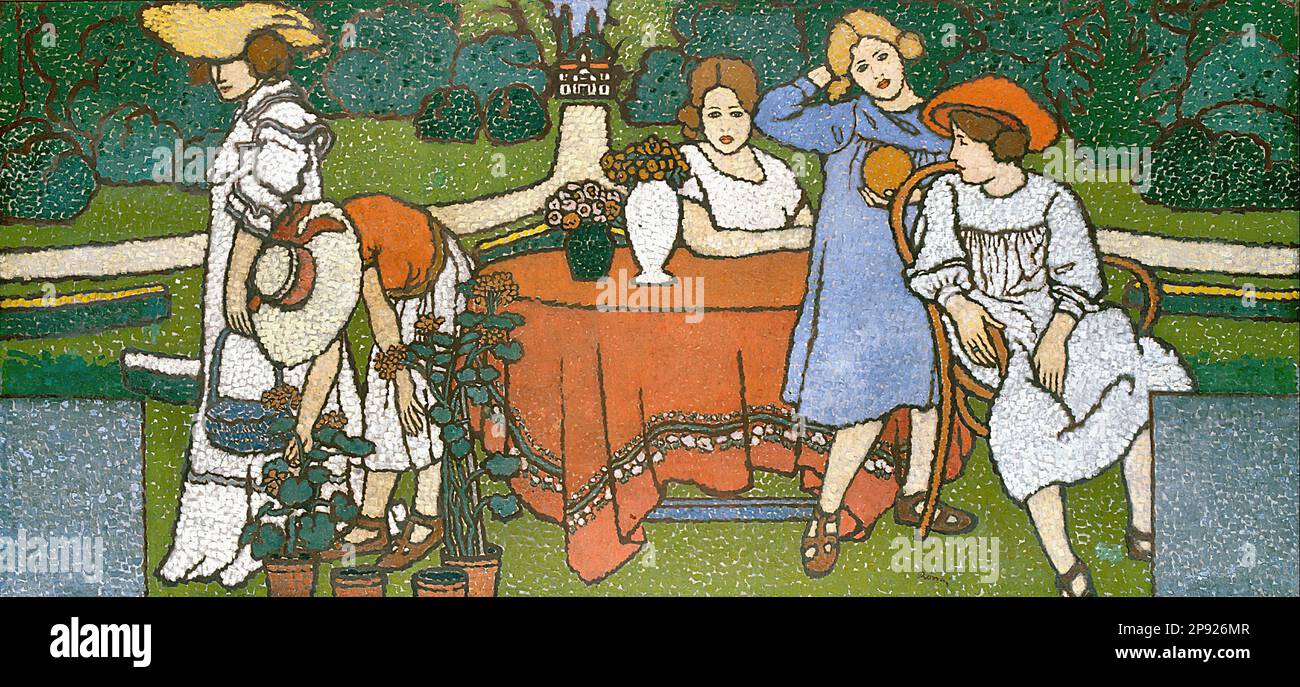 Rippl-Rónai József - Panelkép a Schiffer-villához - Magyar Iskola - XIX ...
