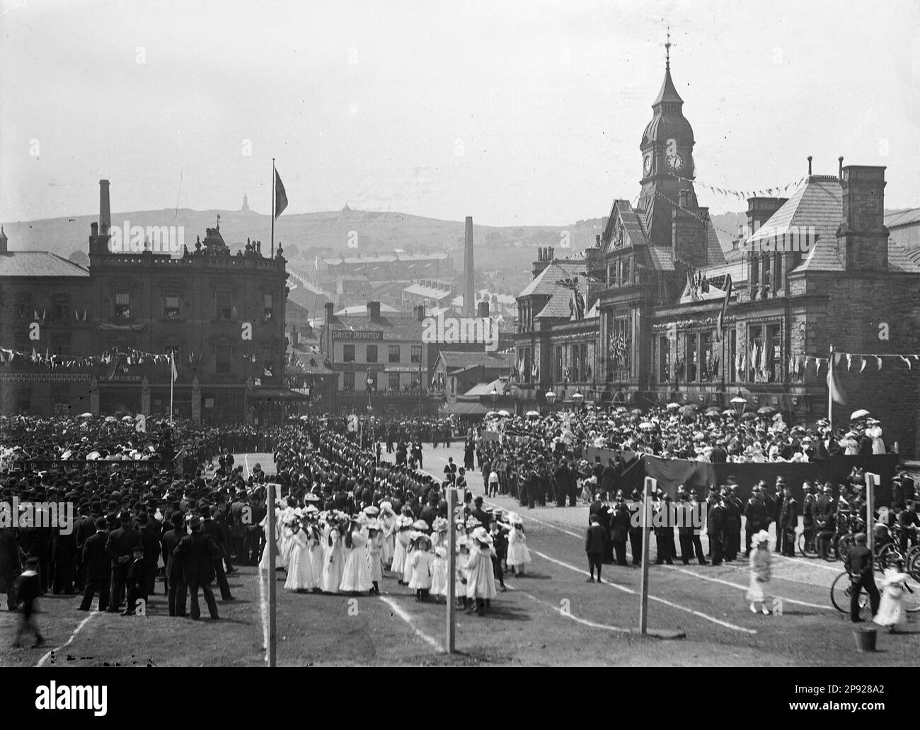 Around the UK - Preparation & events relating to the Coronation of King Edward VII in 1902 Stock Photo