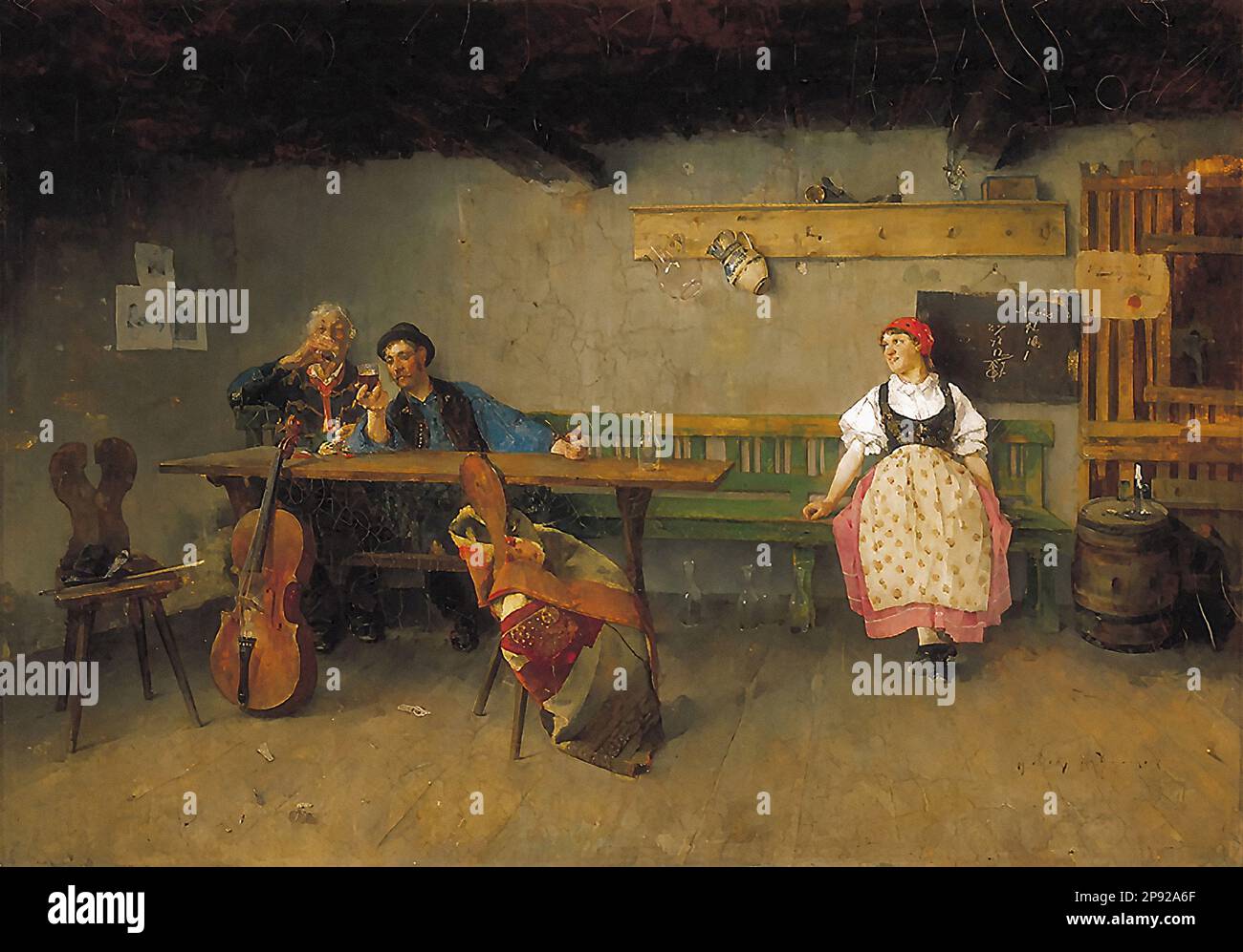 Hollósy Simon a kocsmában Magyar Iskola XIX Hollósy Simon in