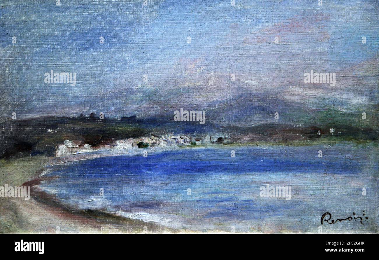 Auguste Renoir 1841-1919  Cros de Cagnes, Mer,  Montagnes  Cagnes sur Mer c 1910 Stock Photo