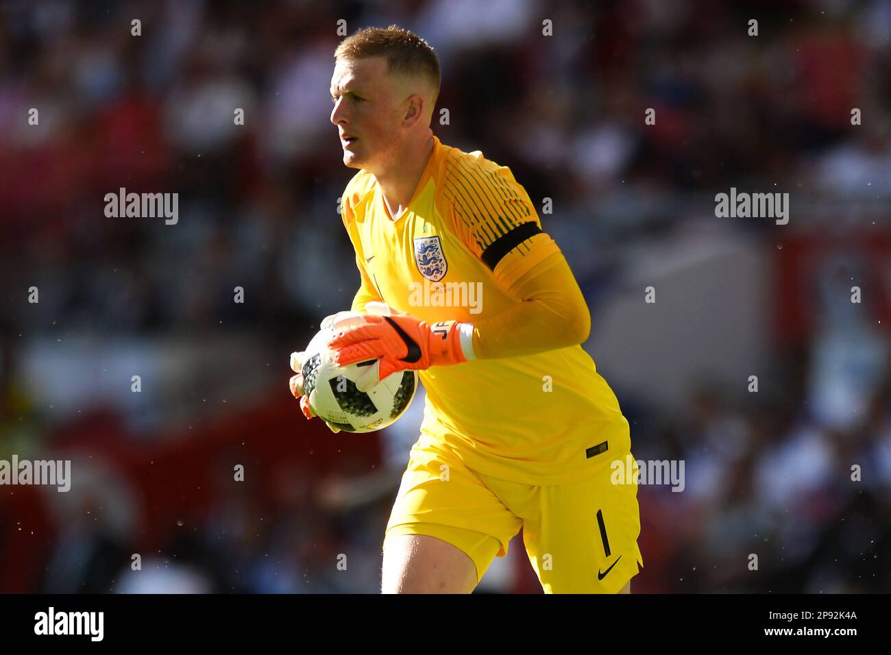 Jordan Pickford of England - England v Nigeria, International Friendly ...