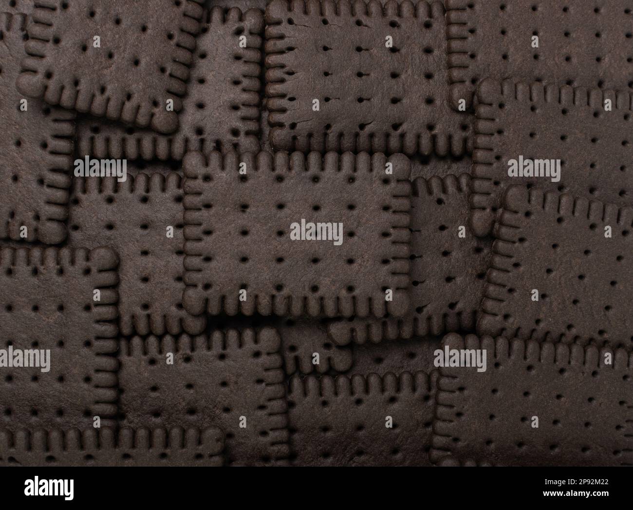 Chocolate Biscuit Texture Background, Black Quadratic Cookie Mockup