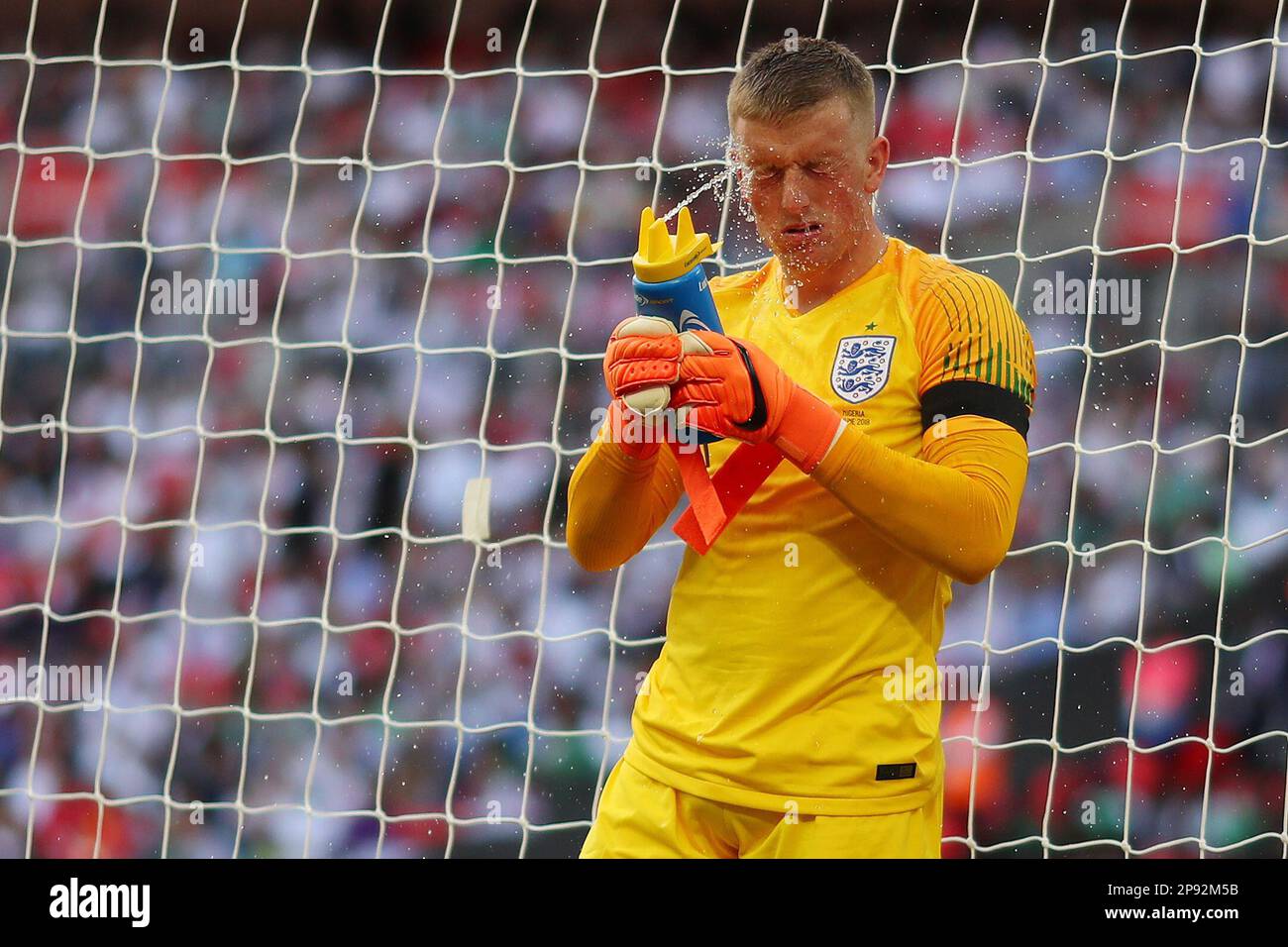 Jordan Pickford of England - England v Nigeria, International Friendly ...