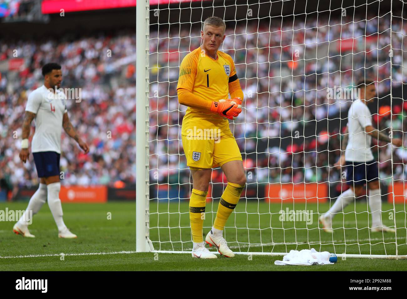 Jordan Pickford of England - England v Nigeria, International Friendly ...