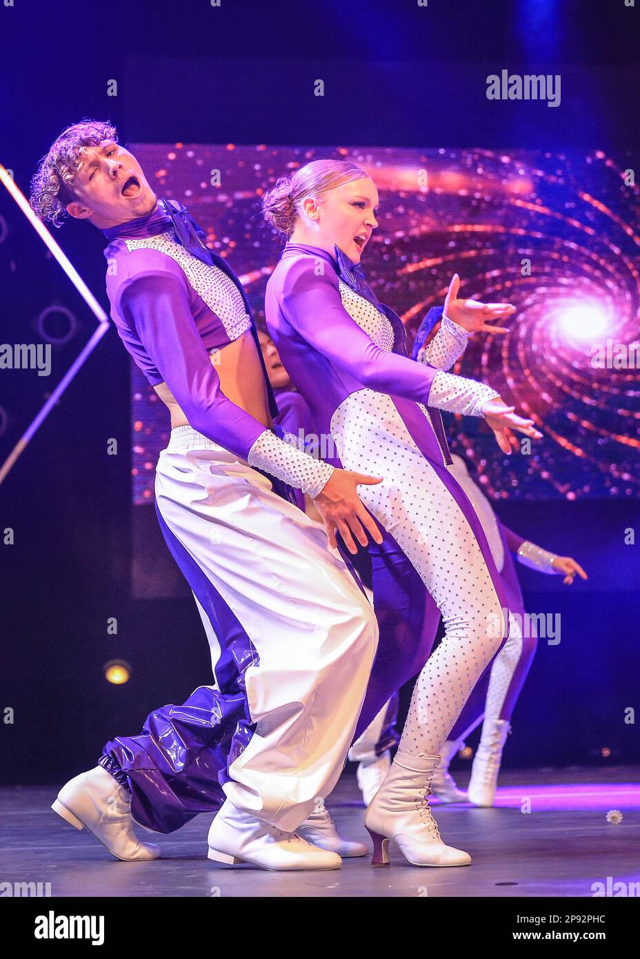 London, UK. 10th Mar, 2023. Young dancers from Addict Dance Academy