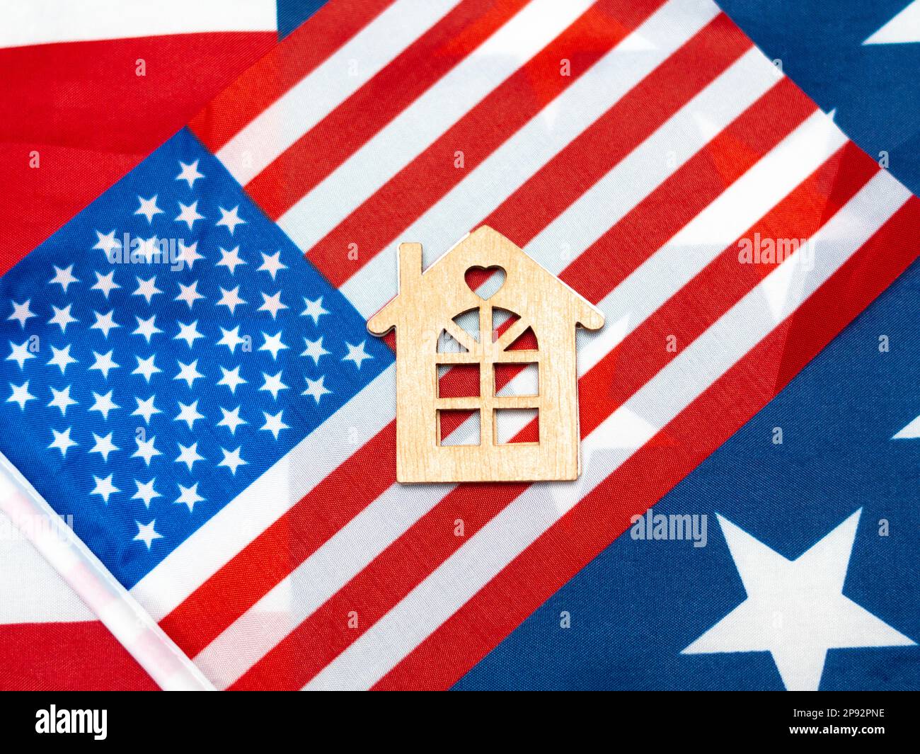 United states of America national flag.red white and blue stripes and