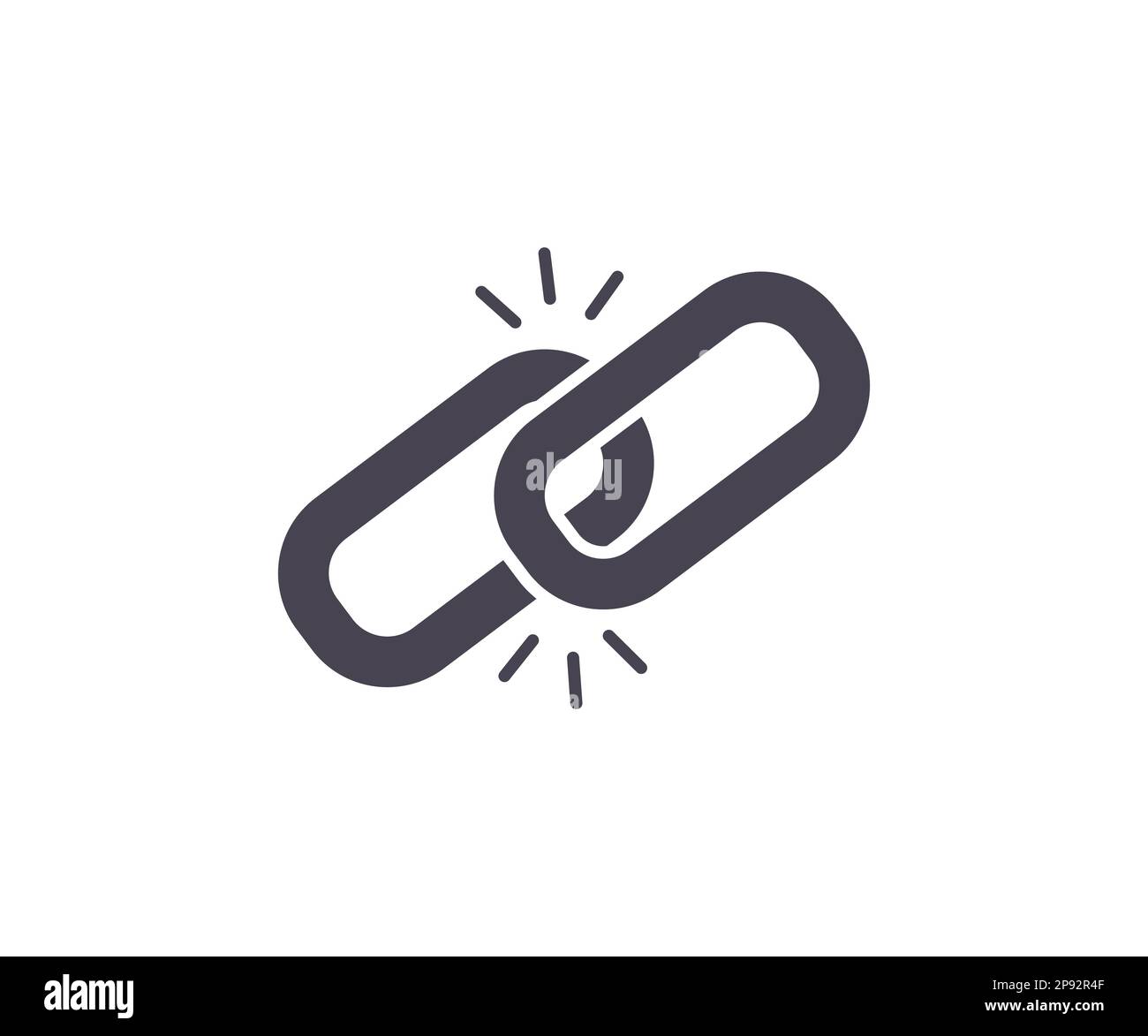 Chain thick line icon, outline vector sign logo design. Seamless shape, for graphic design of emblem, symbol, sign, badge, label, stamp, isolated. Stock Vector
