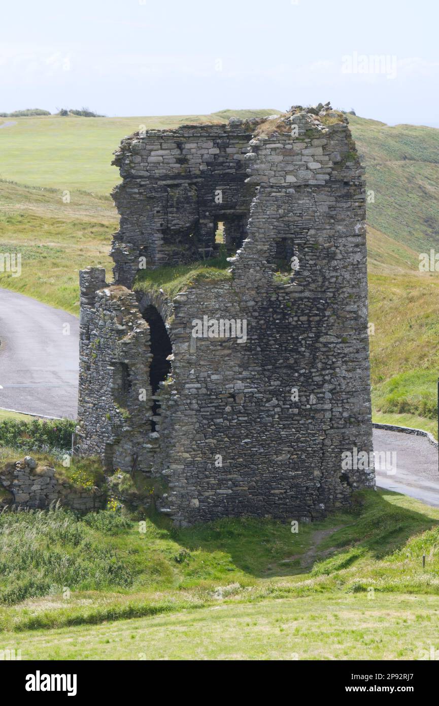 De Courcy, Downmacpatrick or Dunmacpatrick Castle ruins at Old Head of