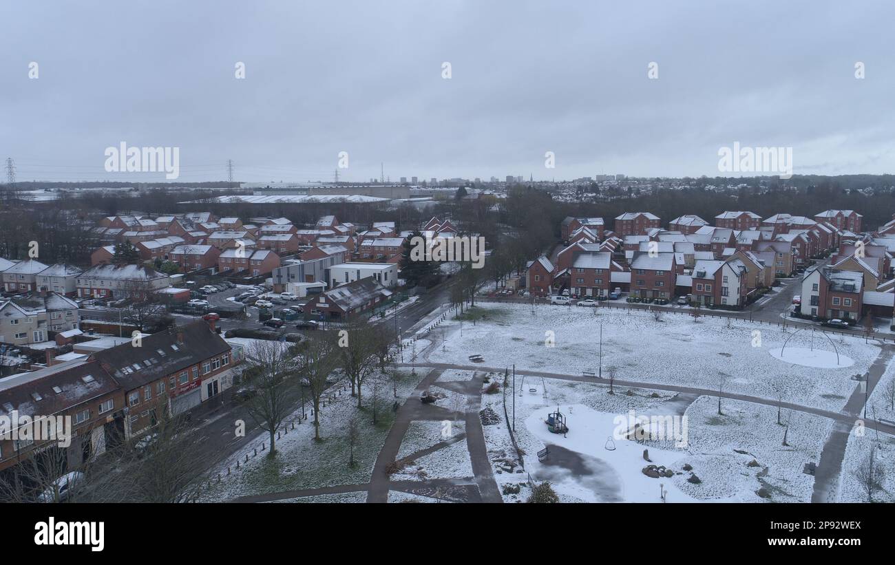 Snowfall in Coventry, West Midlands, UK March 2023 Stock Photo Alamy