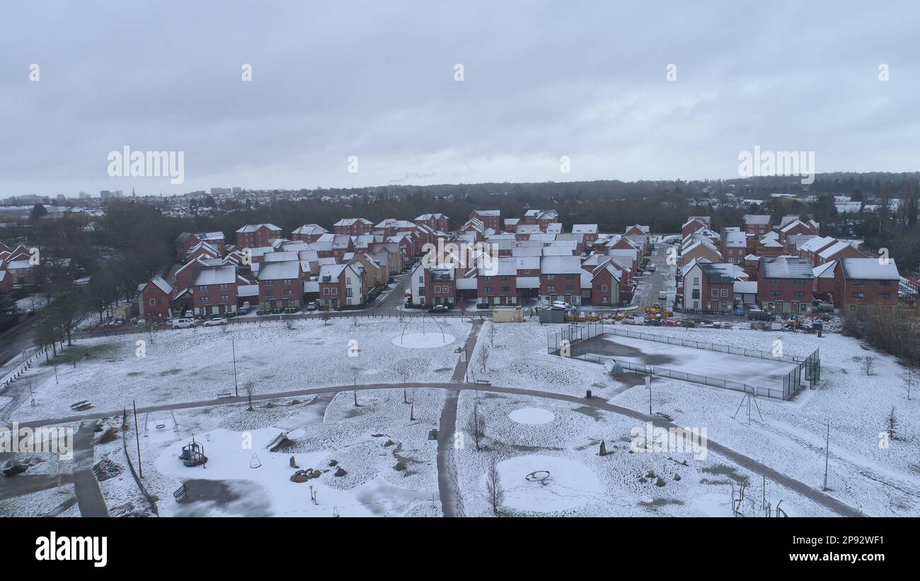Snowfall in Coventry, West Midlands, UK March 2023 Stock Photo Alamy