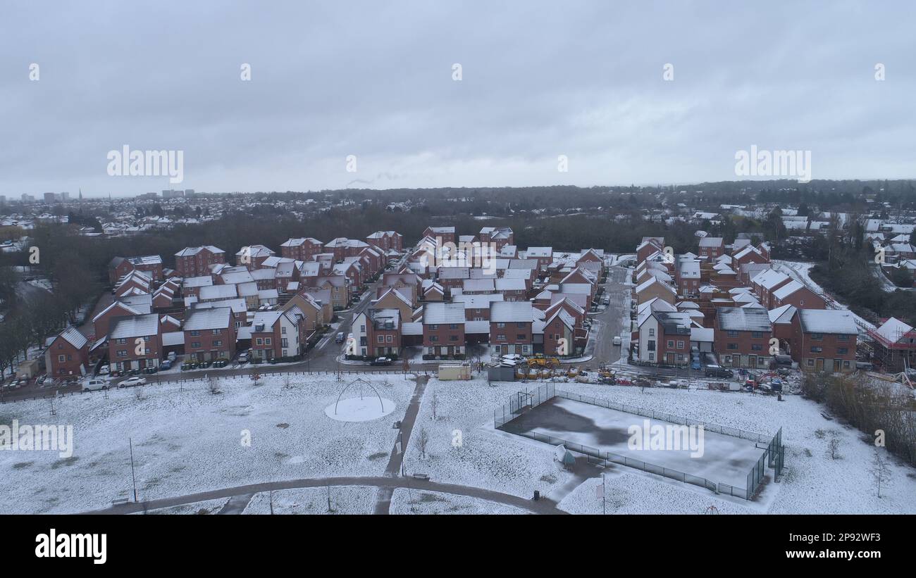 Snowfall in Coventry, West Midlands, UK March 2023 Stock Photo Alamy