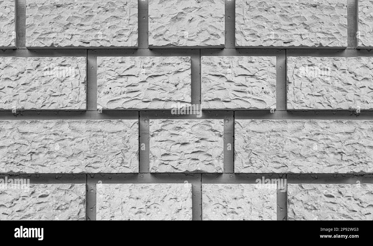 Abstract white brick wall Stock Photo - Alamy