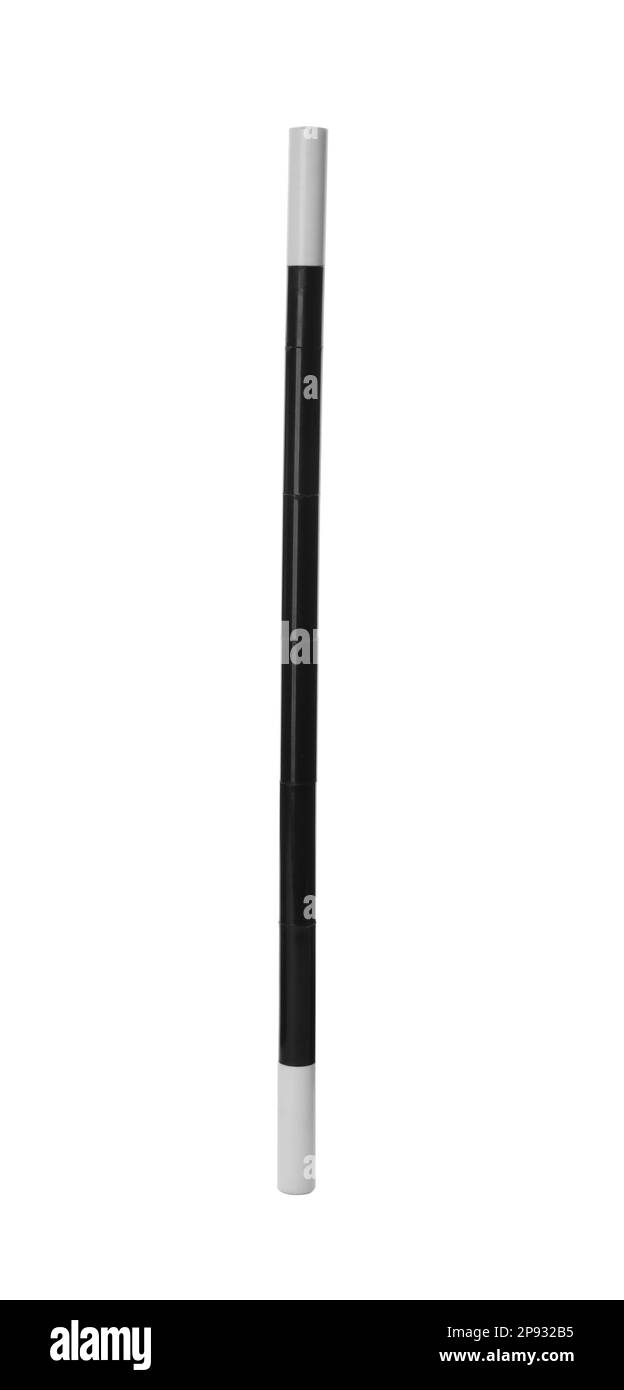 Beautiful black magic wand isolated on white Stock Photo - Alamy