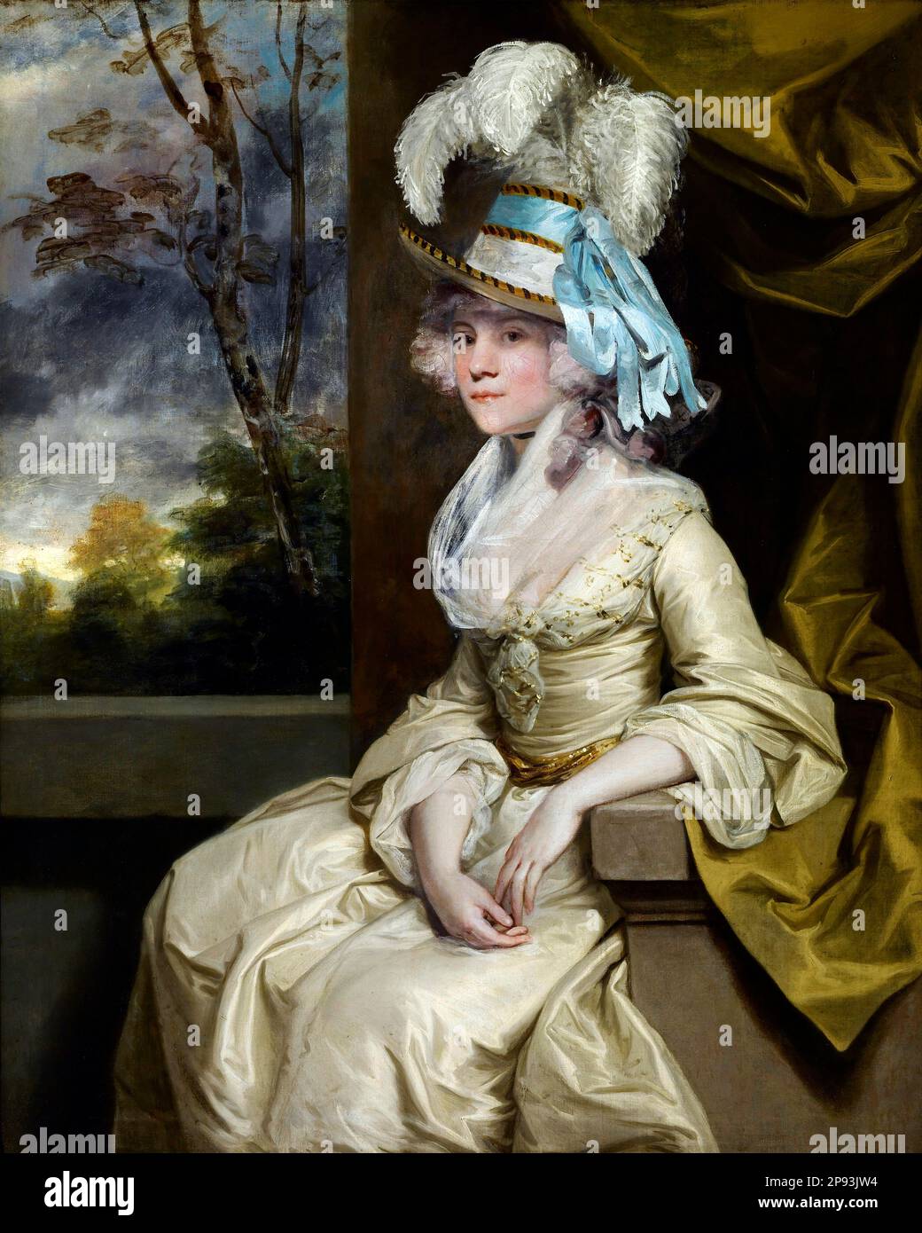 Elizabeth, Lady Taylor by Sir Joshua Reynolds (1723-1792) , oil on canvas, c. 1780 Stock Photo