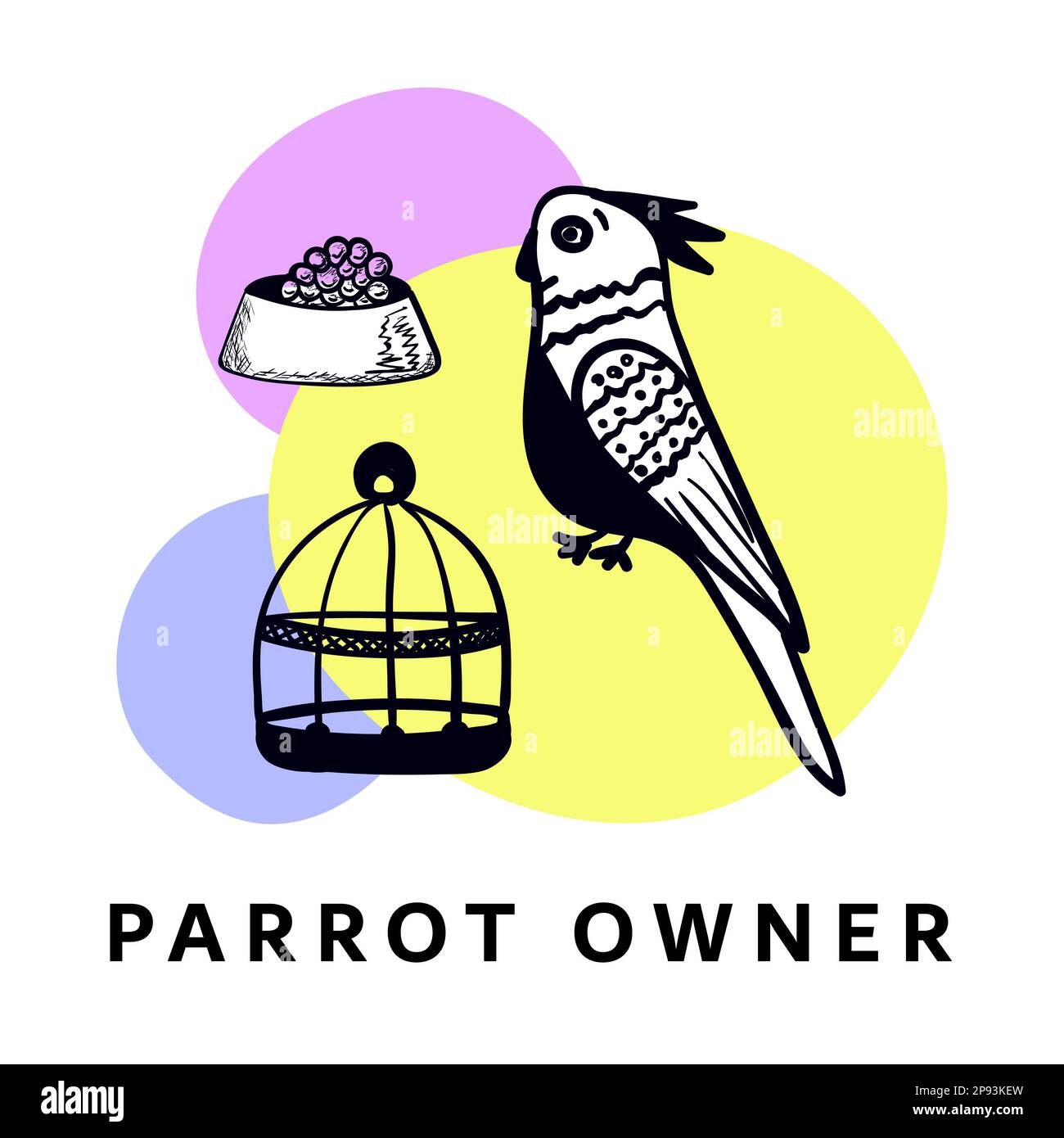 Funny parrot Stock Vector Images Alamy