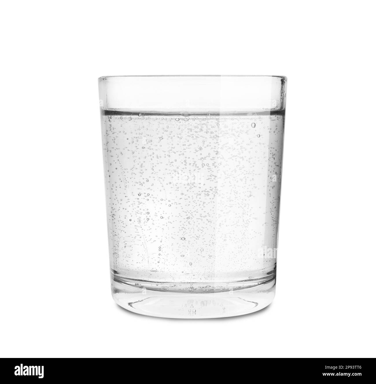 Glass of soda water isolated on white Stock Photo Alamy