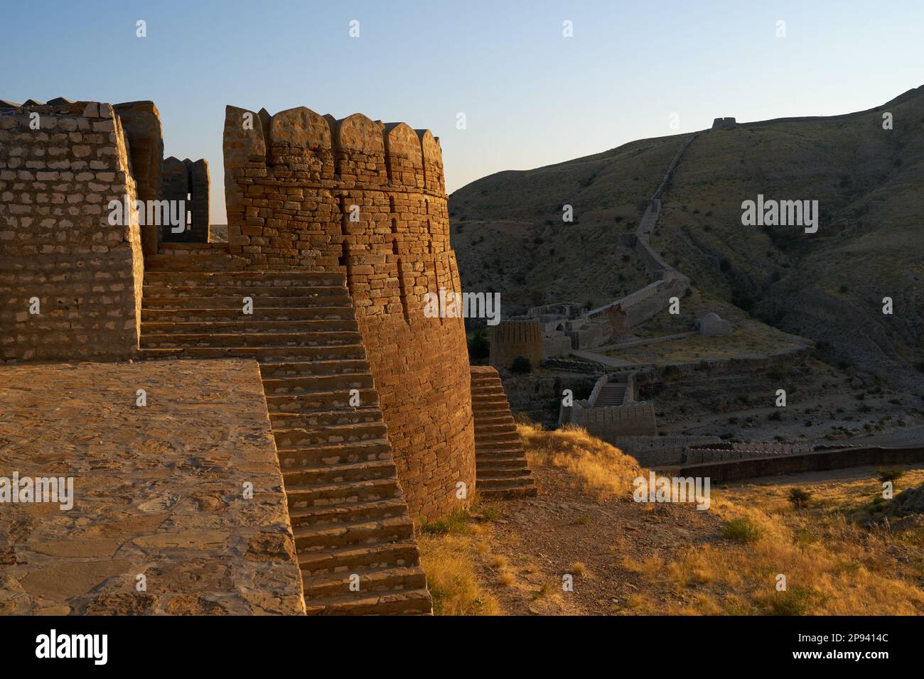 The ramparts of Rani kot a fort in Pakistan also called the Great Wall