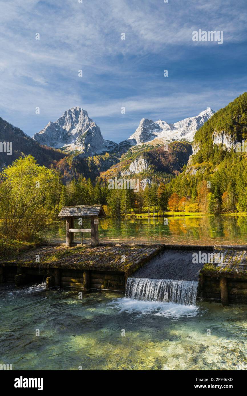 Schiederweiher, Spitzmauer, Totes Gebirge, Hinterstoder, Upper Austria, Austria Stock Photo