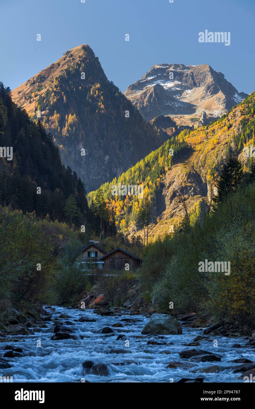 Hohes Schareck, Schwarzenseebach, Obertal, Schladmimnger Tauern, Styria, Austria Stock Photo