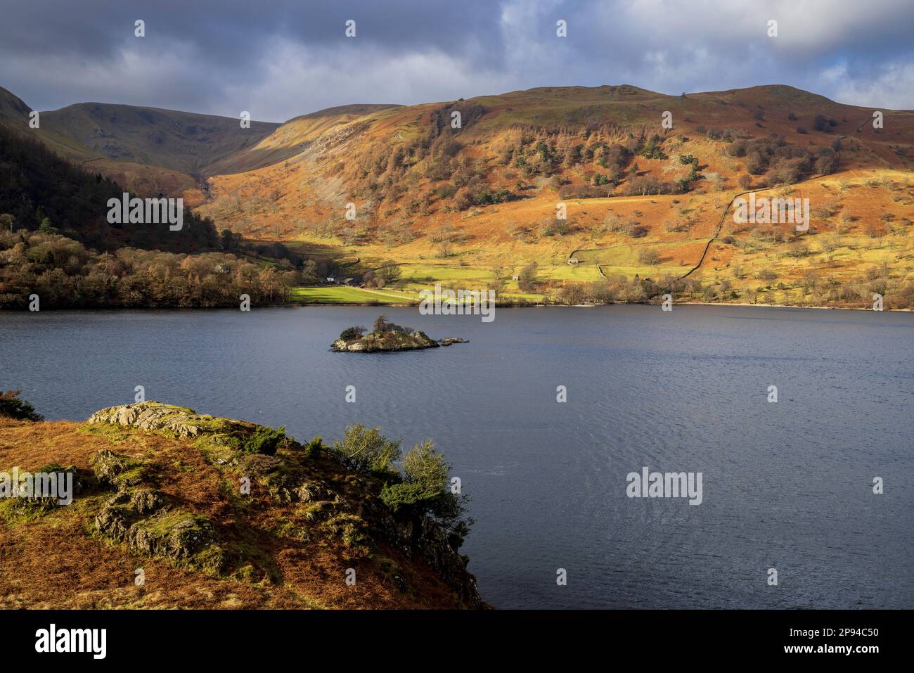 Silver Point and Norfolk Island on Ullswater, Lake District, Cumbria
