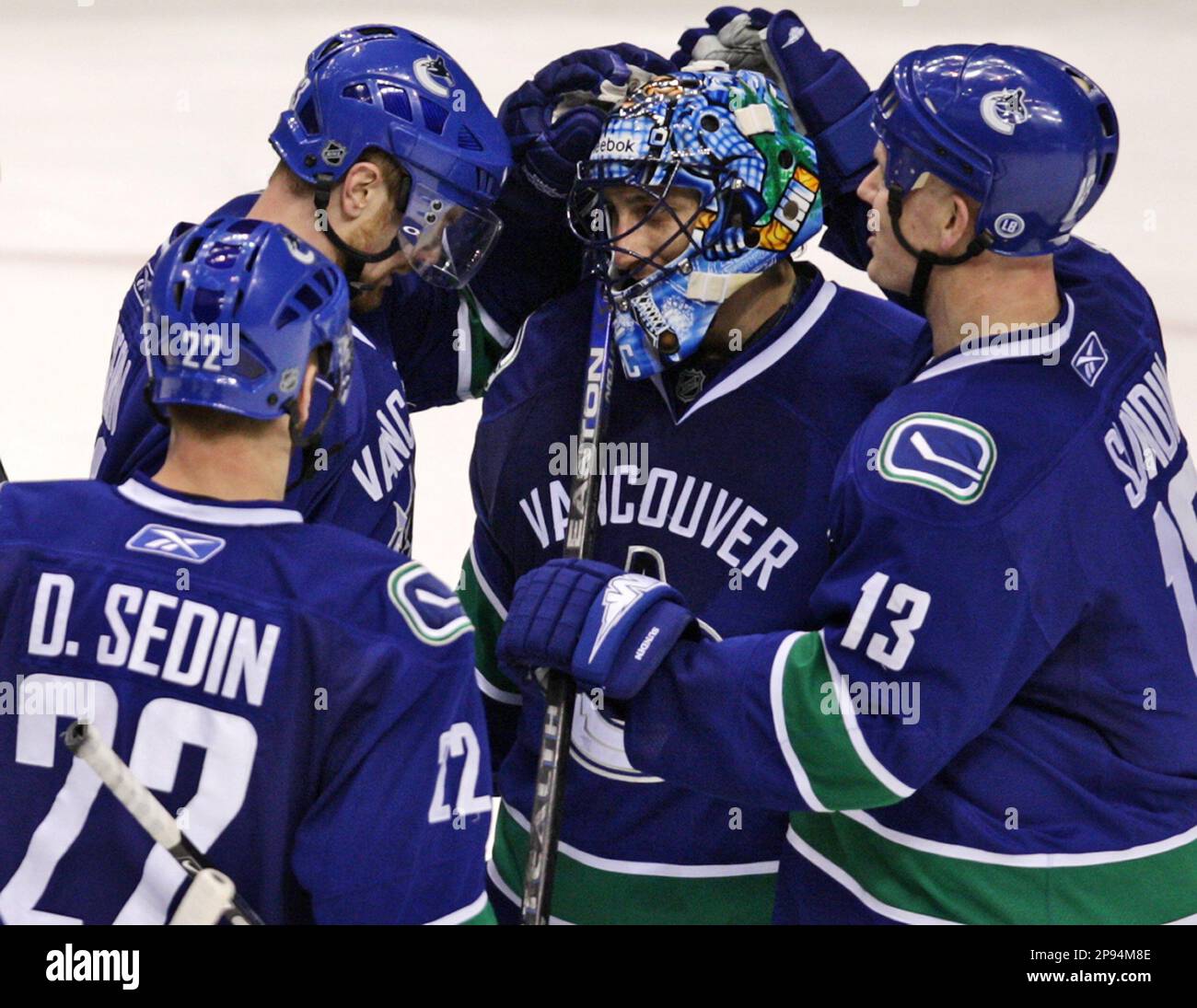 NHL player profile photo on Vancouver Canucks' Mats Sundin, from Sweden,  during a recent hockey game in Calgary. (THE CANADIAN PRESS/Larry  MacDougal) (Canadian Press via AP Images Stock Photo - Alamy